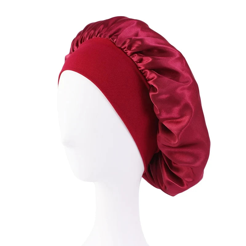 Satin Wide Brim Nightcap